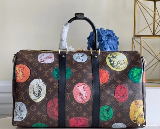 AAA Pruses Bags BANDOULIÈRE VUITTON 45 LOUIS KEEPALL 0812